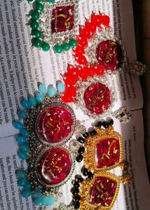 Raisin Art Name Earrings