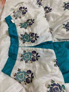 A Lehenga , White &amp; Green