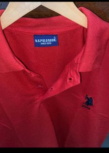 New Us Polo Red Tshirt Men