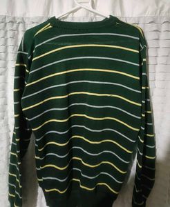 Striped Green Crewneck Sweater