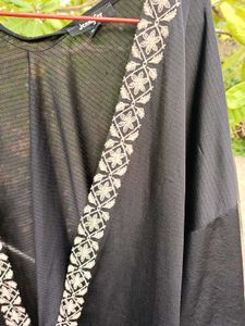 Black shrug With Embroidered Design
