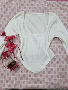 White Corset Top