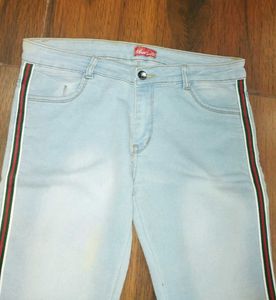 Flare Jeans with Side Stripe
