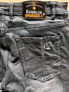 Distressed Dark Wash Jeans