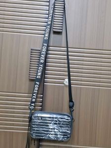 Sling Bag In Black &amp; White Colour With Good Space