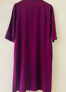 Purple Tunic with Dotted Print