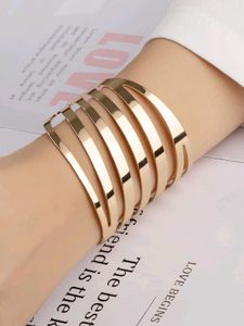 Gold Tone Statement Cuff Bracelet