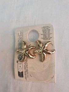 Gold Starfish Earrings