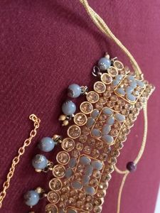 Grey And Golden Jewelry Set