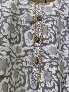 Grey Colour Kurta Set