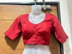 Red and Off-white Bengal Handloom silk Saree