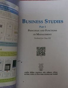 Business Studies Textbook for Class XII Part 1
