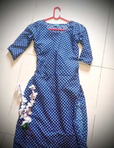 Printed Blue Kurti