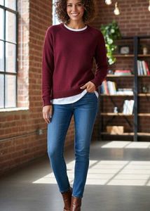 Burgundy Pullover Sweater