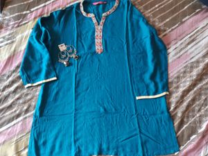 Cutest Short Kurti With Jhumkas Combo