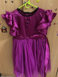 Purple Ruffle Dress