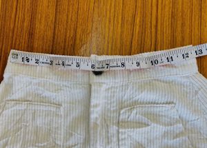 H&amp;M cotrise off white mini skirt women’s