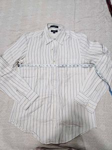 GANT White & Blue Striped Dress Shirt