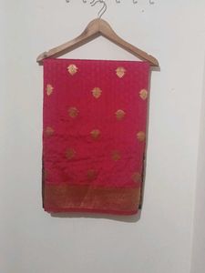 Elegant Pink Banarasi Saree