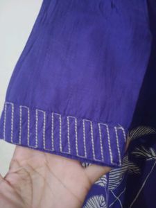 Beautiful partywear Purple Kurta Set