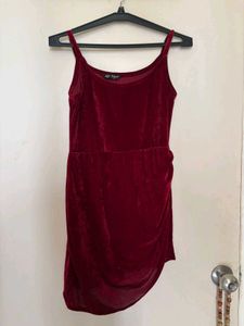 SHORT MINI VELVET DRESS