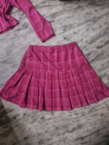 Pink Houndstooth Co-ord Set