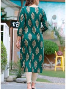 Elegant Green Printed Kurta
