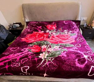 Floral Velvet Blanket