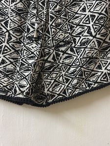 Patterned Black &amp; White Shorts