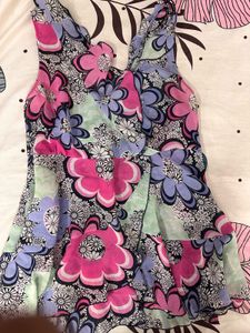Floral Ruffle Tank Top