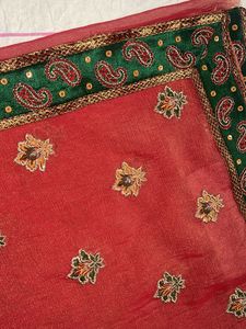 Elegant Embroidered Saree