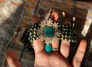 Green Choker Pendant
