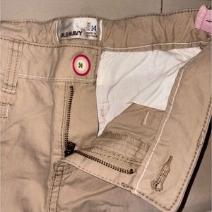 Khaki Straight Pants
