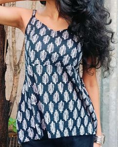 Short Kurti | Black Kurta Single Strap New