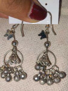 Hanging Silver Dangle Earrings