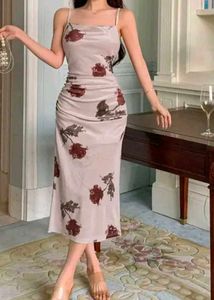 Beautiful Floral Design Sexy Bodycon Dress