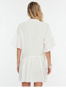 White Buttondown Dress