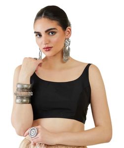 Net Saree With Padded Blouse