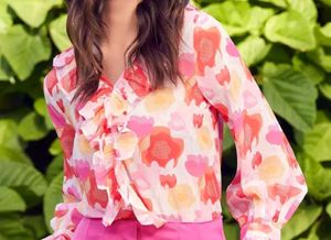 pink abstract top💓
