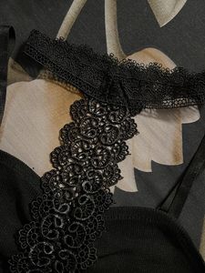 Black Cut Out Crop Top
