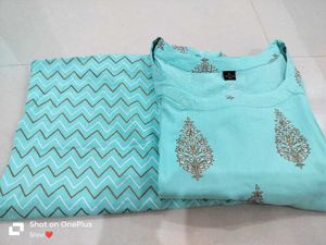 Sky Blue Kurta With Palazzo