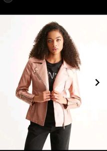 Cover Story Rose Gold Faux Leather Jacket
