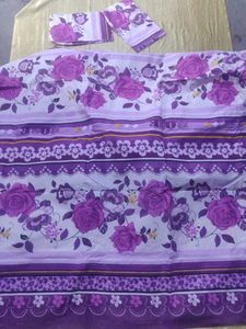 Cotten Levender Rose&#39;s White Dubble Bed Sheet🇶🇦