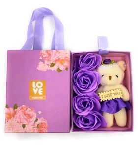 Teddy Bear & Roses Gift Set
