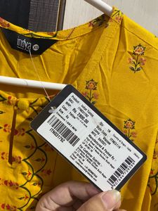 Indya Long Yellow Kurta
