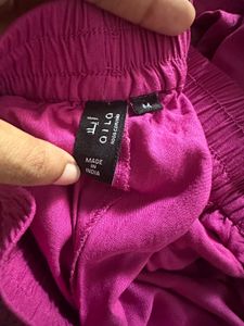 Magenta Pink Midi Skirt