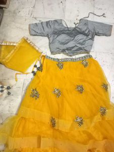 Gorgeous Yellow Lehenga Choli Set For Wedding Seas