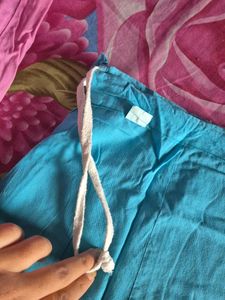 CYAN COTTON PETTICOAT