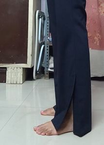 Black Flare Leg Trousers