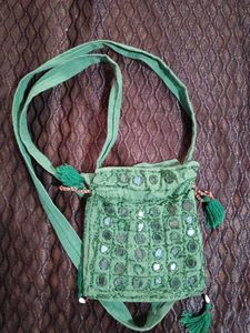 Green Sling Bag